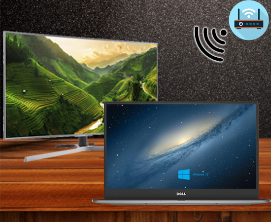 Cả hai thiết bị đặt gần nhau, trong c&ugrave;ng một ph&ograve;ng.